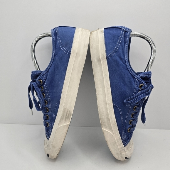 Converse | Jack Purcell cobalt blue canvas sporty low-top sneakers | WMS 9 - Picture 12 of 13